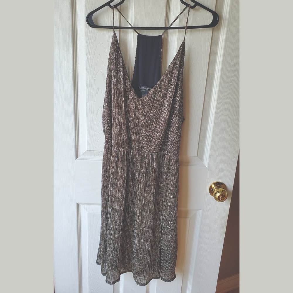 Forever 21 Strappy Tinsle Dress